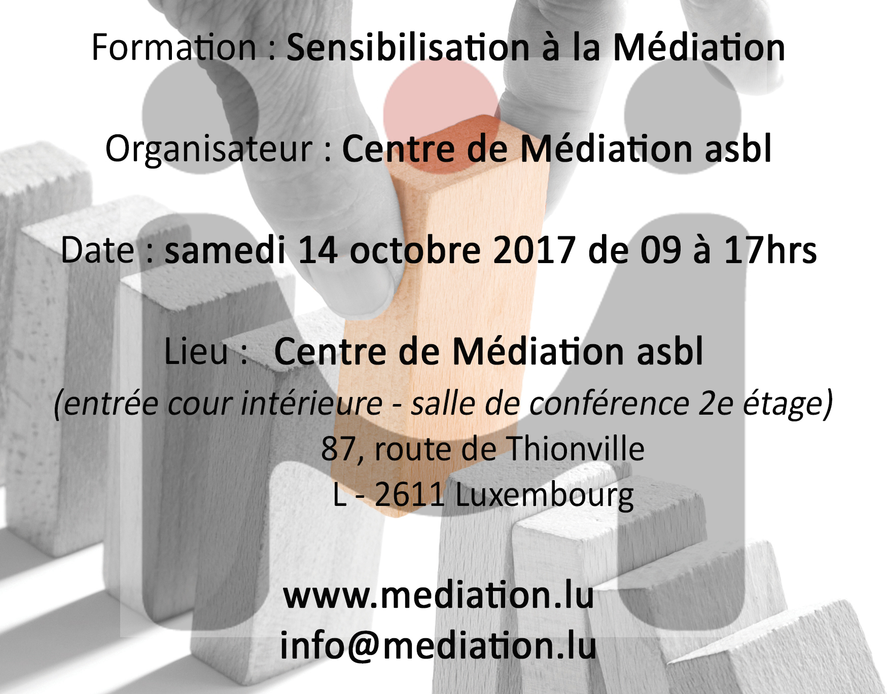 SENSIBILISATION À LA MÉDIATION – 05/10/2018